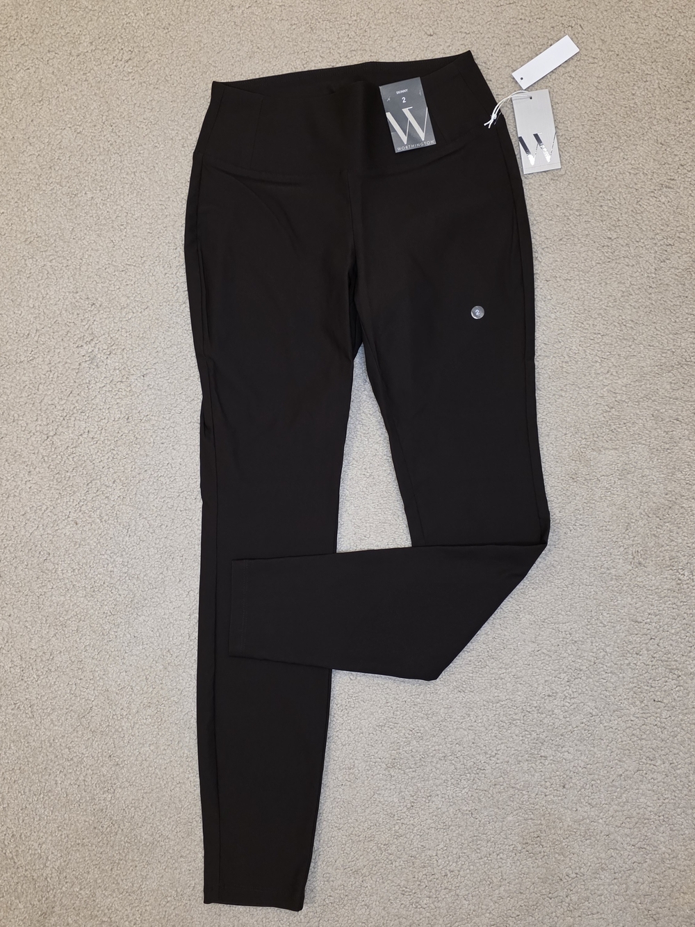 Worthington Brown Skinny Pull-On Dress Pants Size 2 NWT